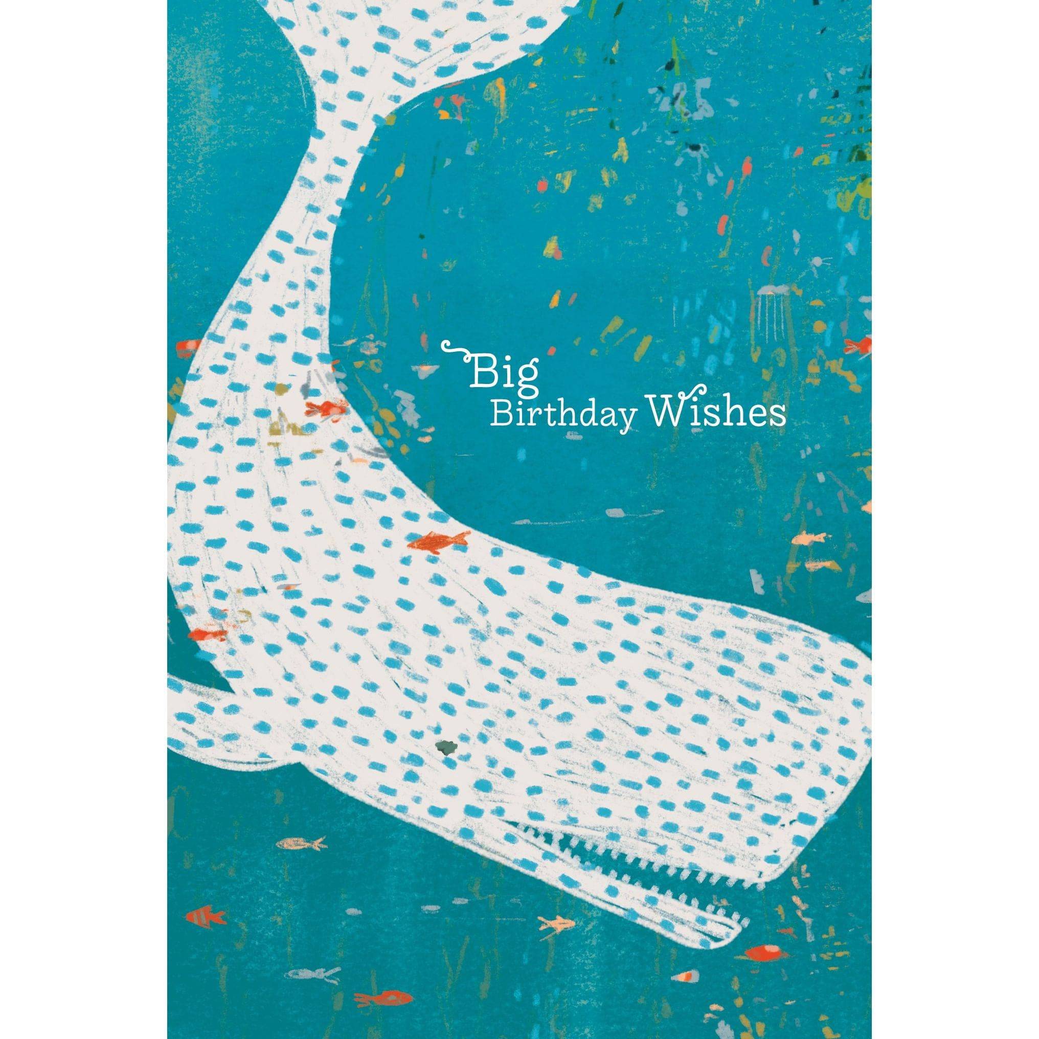 Spotted whale birthday card by Pictura featuring a cute whale illustration on an everyday greeting card.